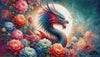 Flower Dragon by Artifey 140x80 mit 310 Farben - Artifey Studio