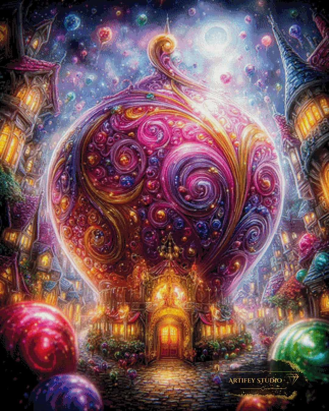 Sphere of Joy by Skyler 80x100 mit 320 Farben - Artifey Studio