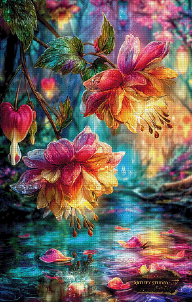 Herzschlag am Fluss by Artifey 70x110 mit 420 Farben Artifey Studio