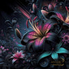 Black Lilie by Lexxa 90x90 mit 200 Farben - Artifey Studio