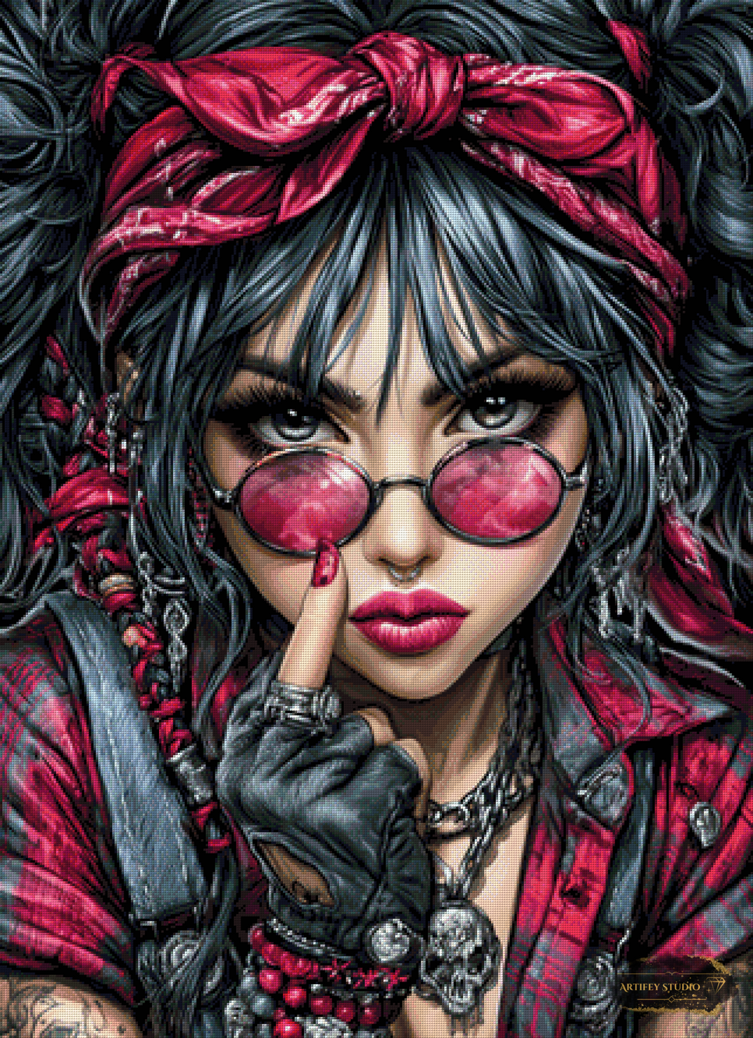 Pink Rebellion by Mirael 80x110 mit 170 Farben