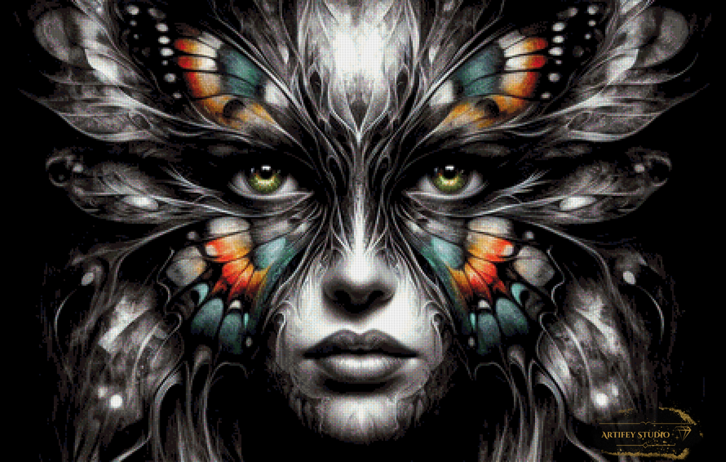 Behind the wings by MAD 110x70 mit 150 Farben
