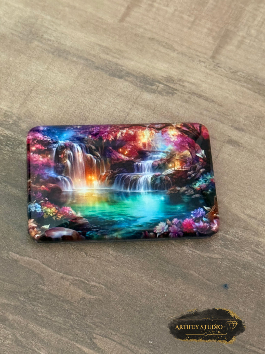 Magical night at waterfalls by Artifey Cover Minder