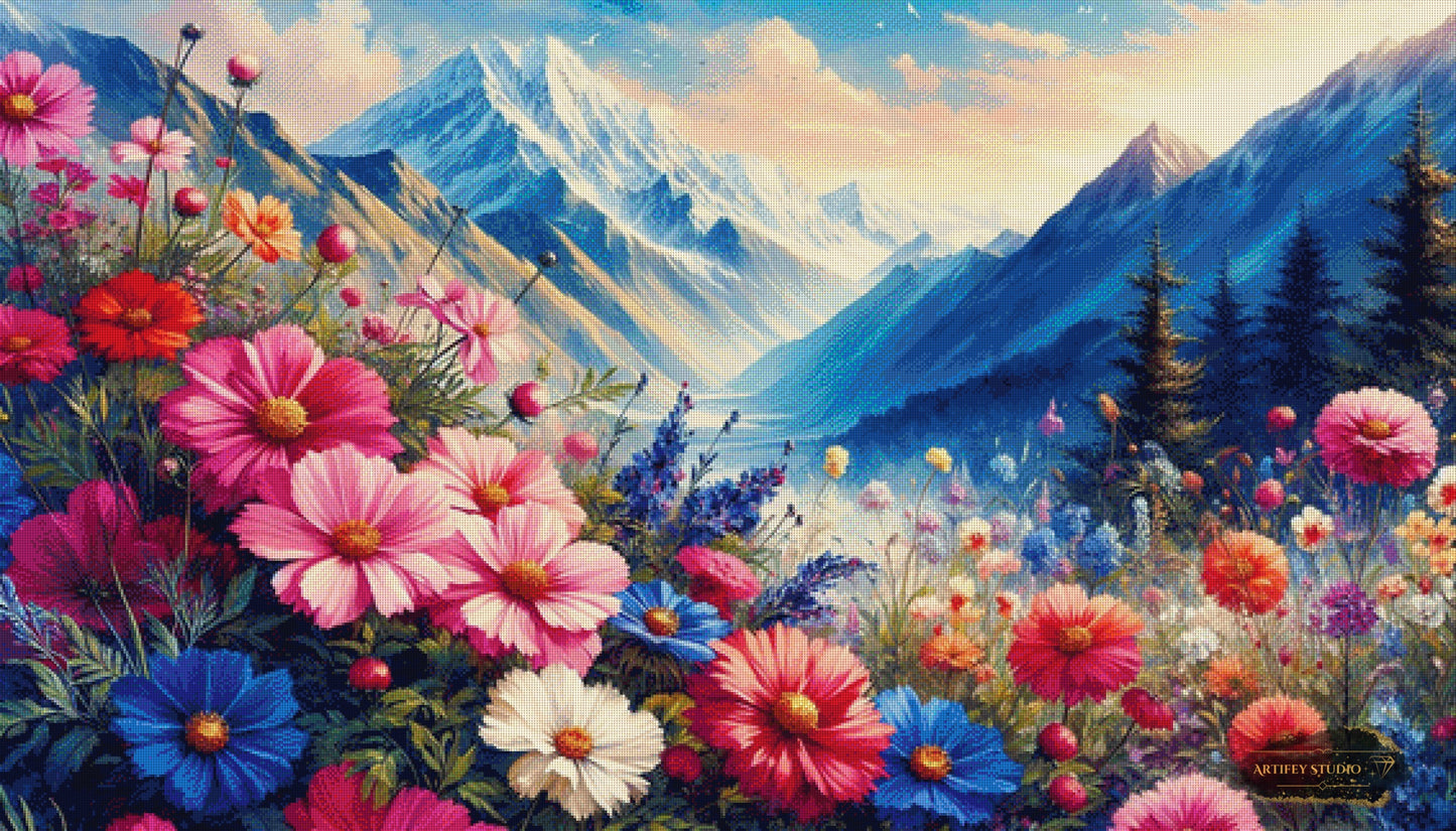 Alpenblüte by Artifey 140x80 mit 370 Farben