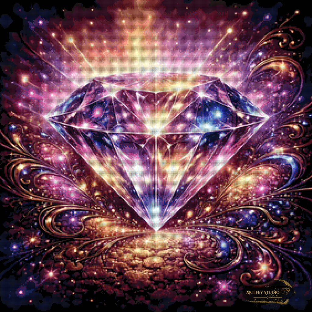 Diamantenrausch de Daye 70x70 con 150 colores