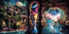 Tryptychon der Idylle by Morrigan 180x90 mit 320 Farben - Artifey Studio