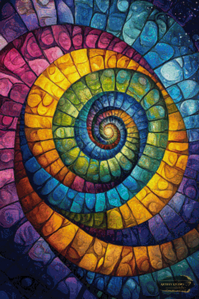 Mosaikzauber II by Pixxchicks 60x90 mit 260 Farben