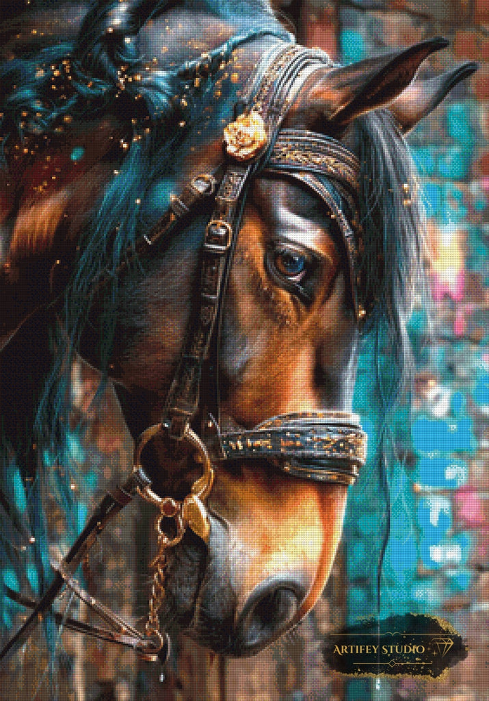 Midnight Majesty by Artifey 70x100 mit 220 Farben Artifey Studio