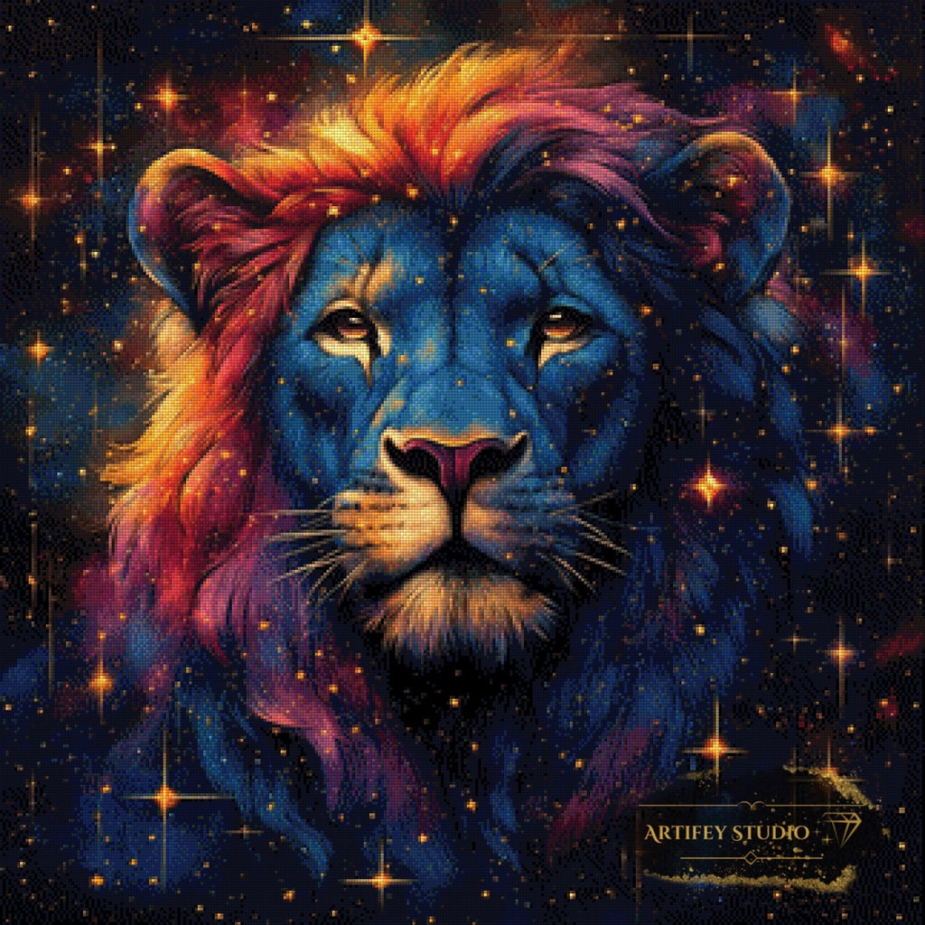 Sternzeichen Löwe by Lexxa 80x80 mit 180 Farben Artifey Studio