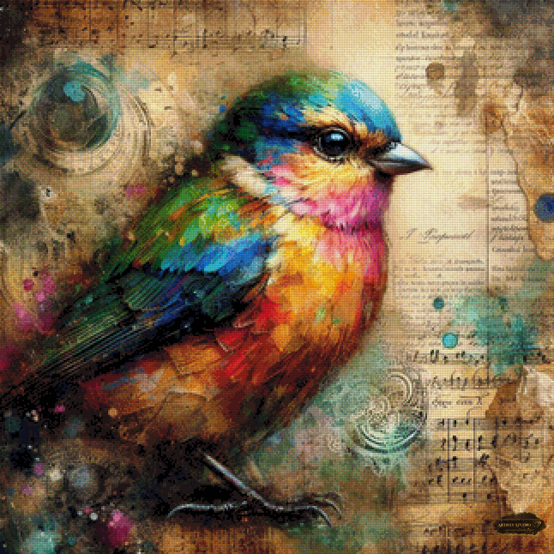 Der bunte Notenwächter by MAD  80x80 mit 320 Farben