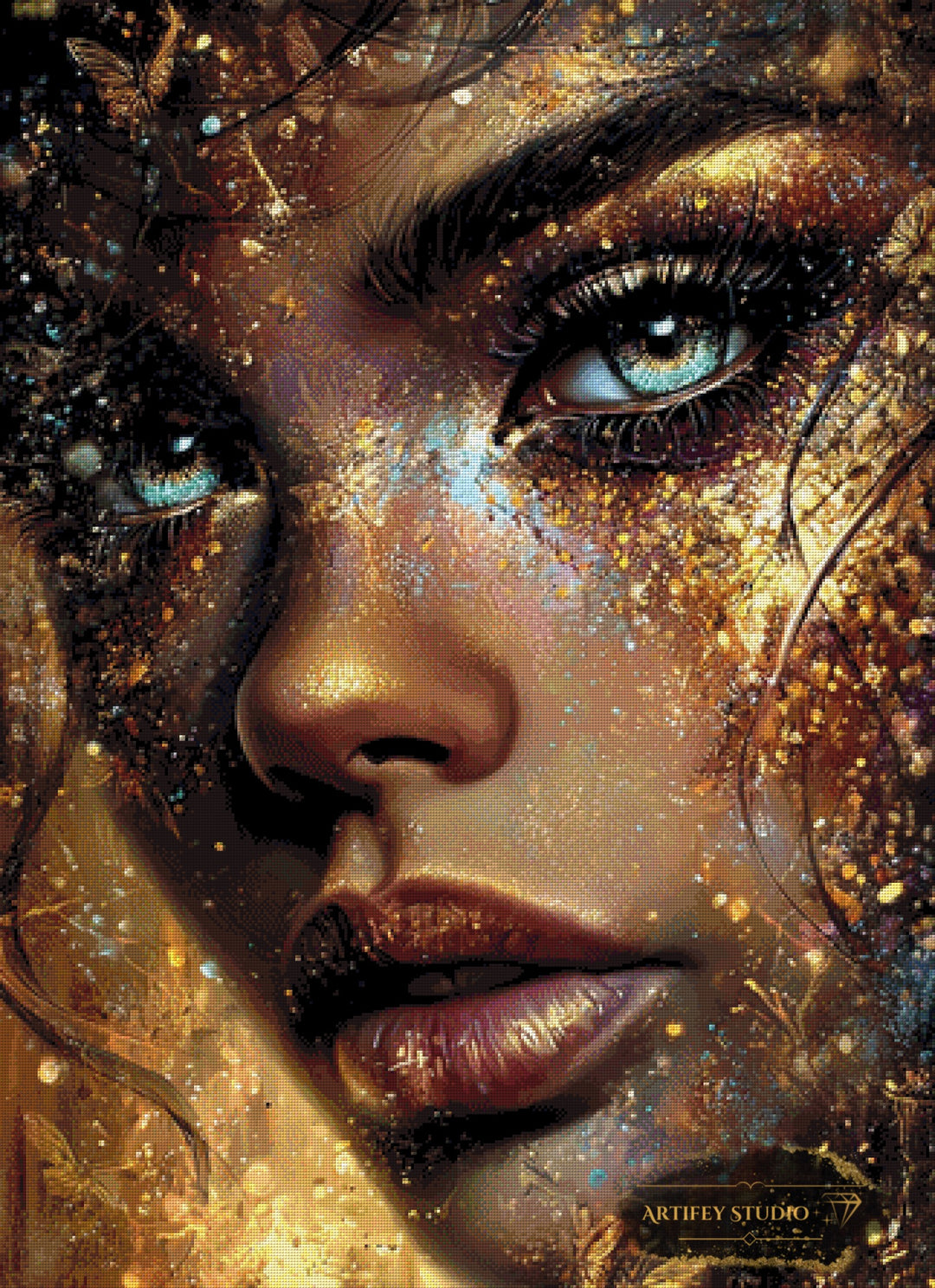 Golden Skin by LaViie 80x110 mit 200 Farben - Artifey Studio