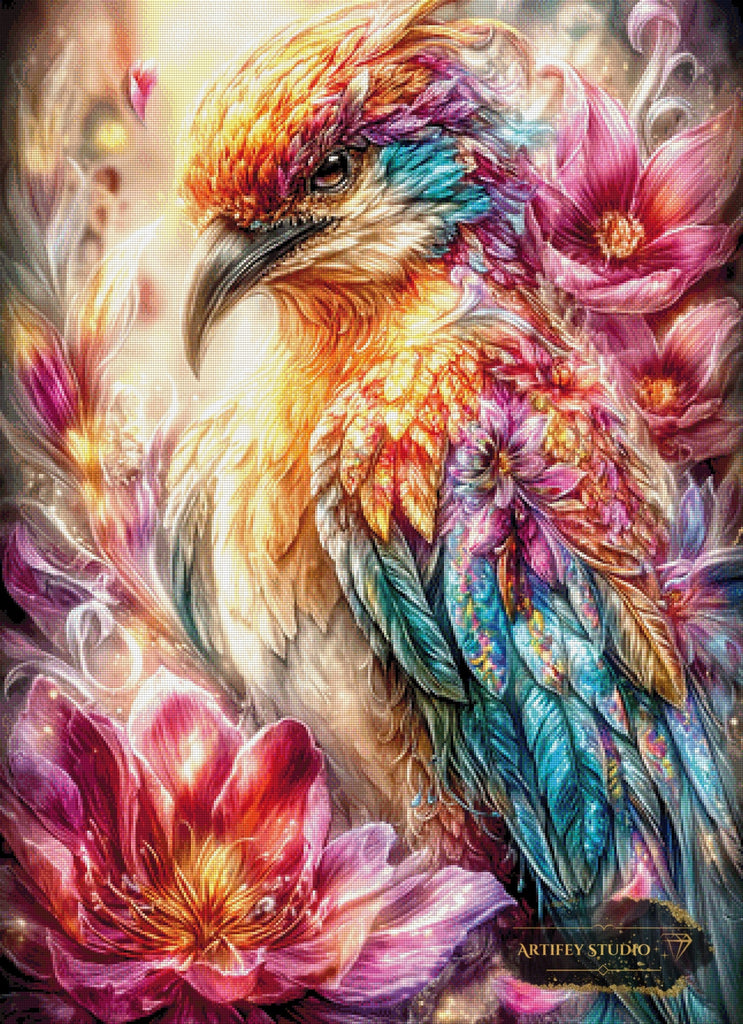 Phönix der Flora by Artifey 80x110 mit 370 Farben Artifey Studio
