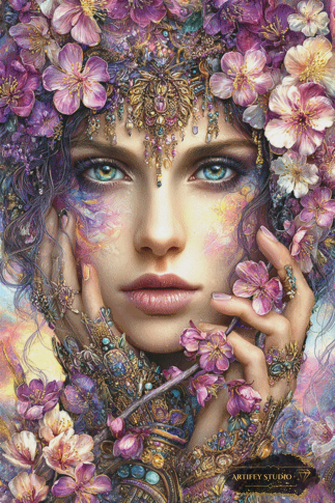 Ms Blossom by Mirael 80x120 mit 260 Farben Artifey Studio