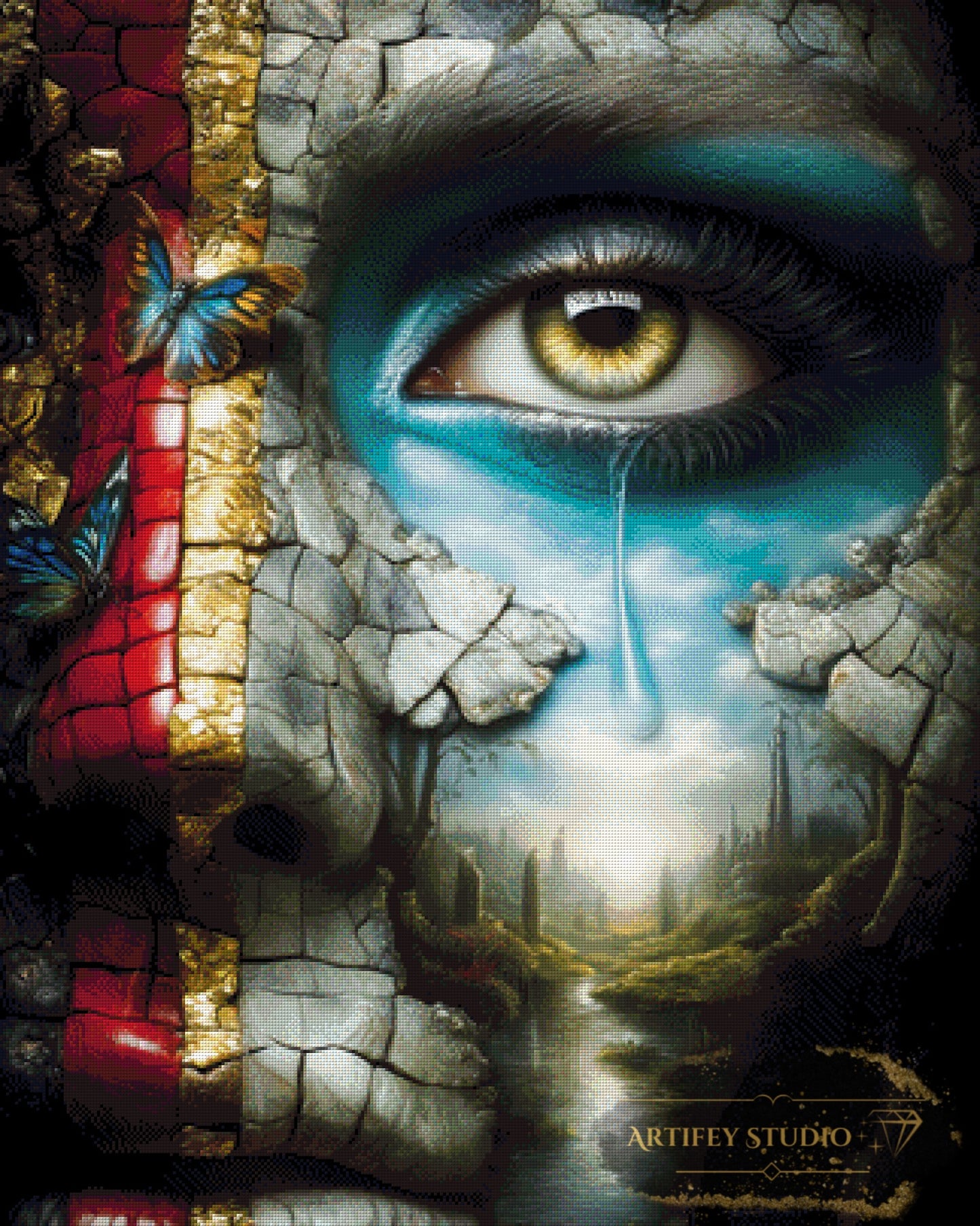 It was an empty world by Skyler 80x100 with 220 colors