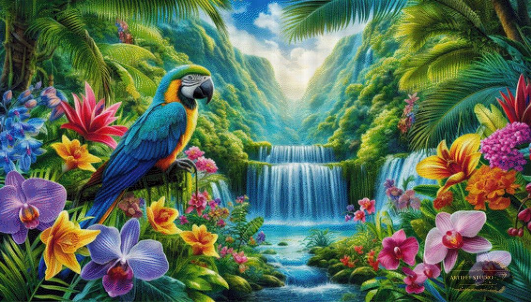Song of the Rainforest by Diynamite 140x80 mit 390 Farben - Artifey Studio