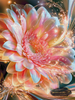 Glowing Gerbera by Radio Painter Susi 90x120 mit 330 Farben