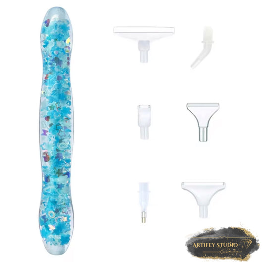 Glow in the dark - Diamond painting Stifte + 6 Aufsätze