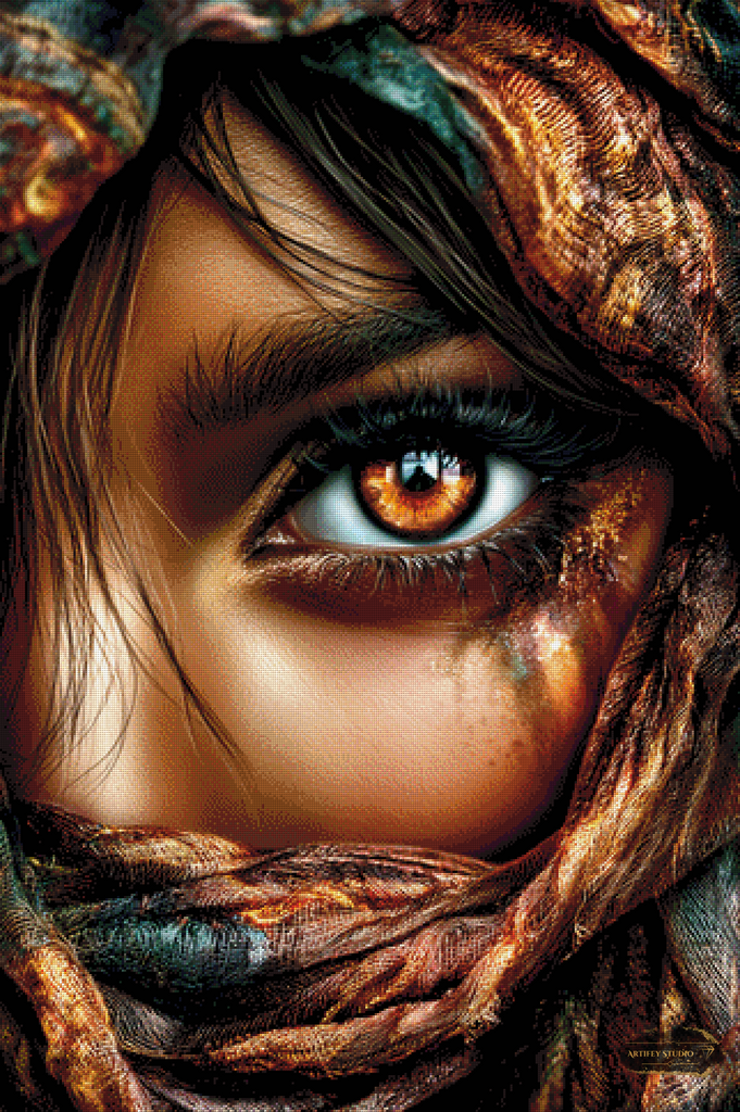 Desert Eye by Artifey 80x120 mit 230 Farben