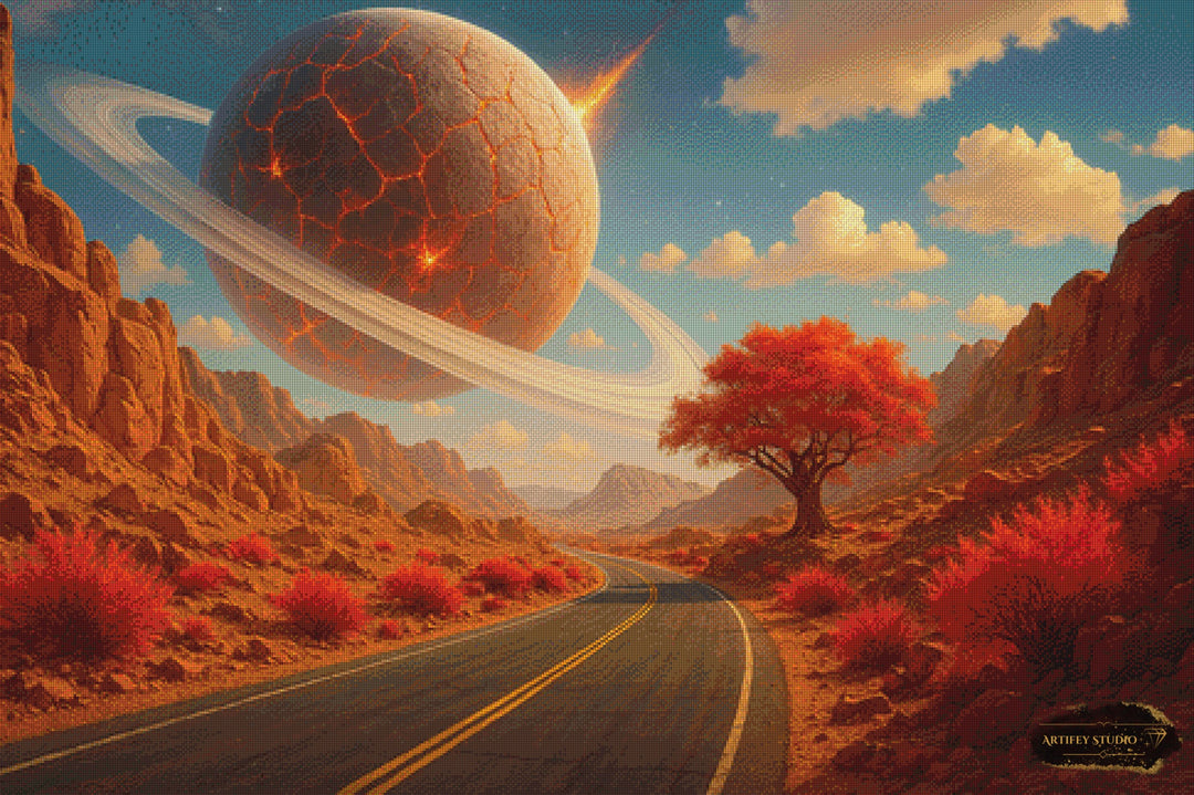 Beyond the Ring by Diynamite 120x80 mit 150 Farben - Artifey Studio