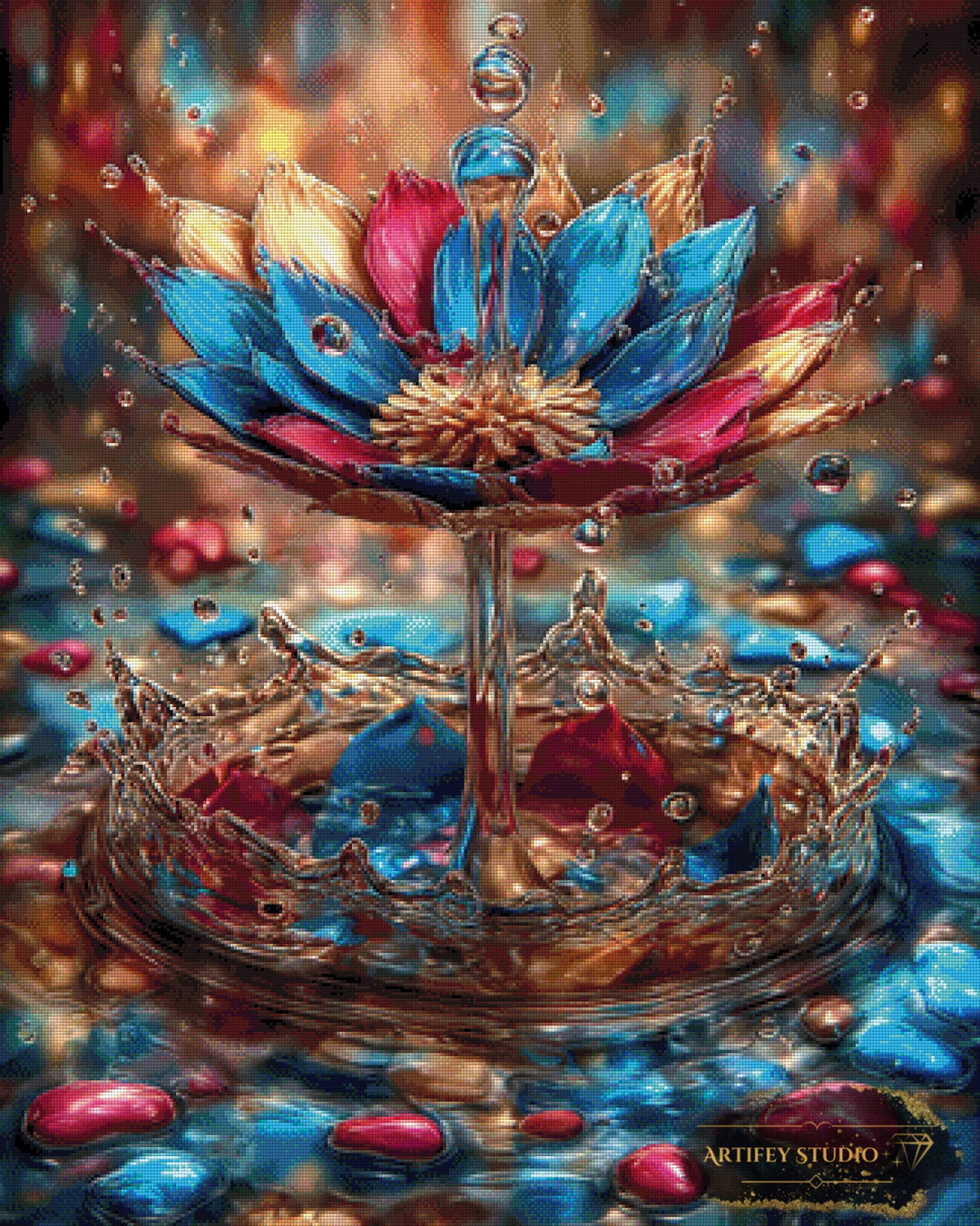 Splash of Creation by Mirael 80x100 mit 290 Farben - Artifey Studio