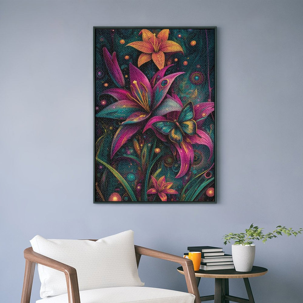 Abstract art of lilies by Skyler Jigsaw Puzzles - Artifey Studio