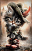 Der Kater und die Stiefel by LaViie 70x110 mit 160 Farben - Artifey Studio