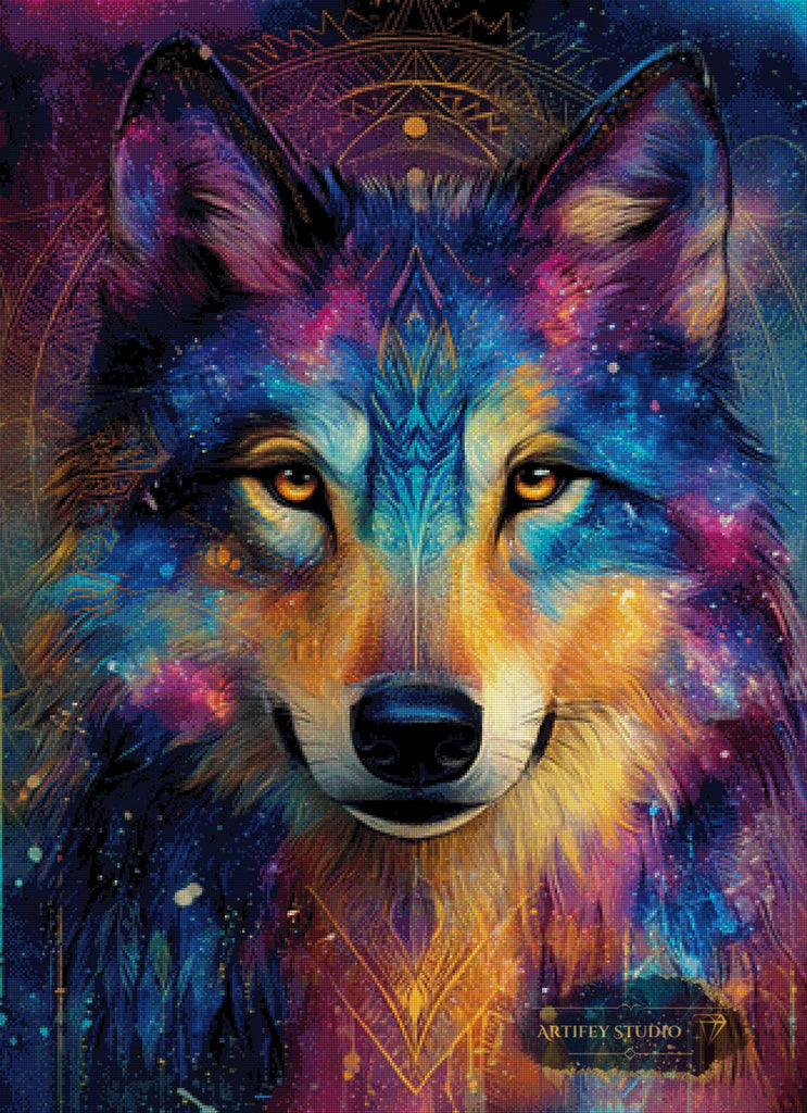 Astro-Lupus by Morrigan 80x110 mit 260 Farben - Artifey Studio
