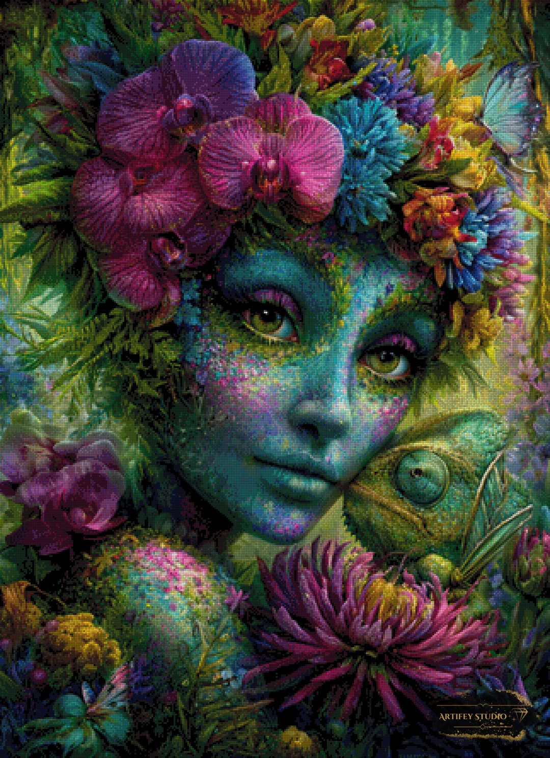 Dschungelsymbiose by Morrigan 80x110 mit 260 Farben