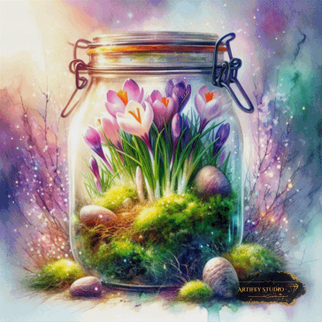 Erwachen im Glas by Pixxchicks 90x90 mit 350 Farben - Artifey Studio