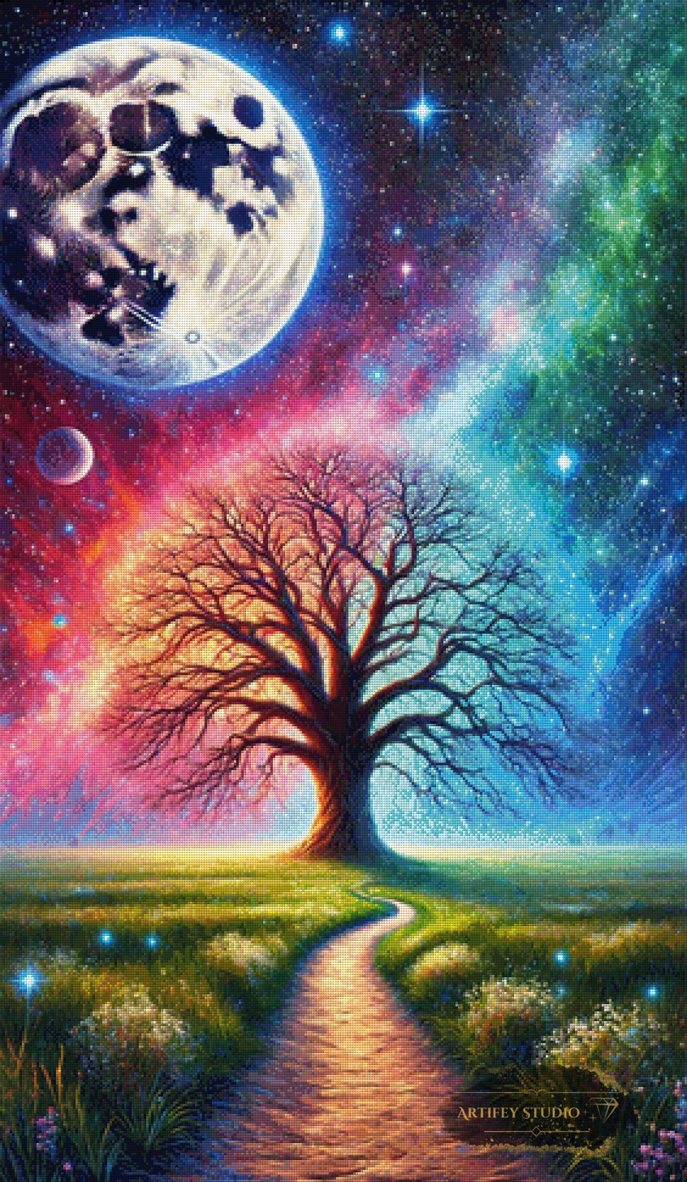 Zwischen Himmel und Erde by Diynamite 70x120 mit 360 Farben