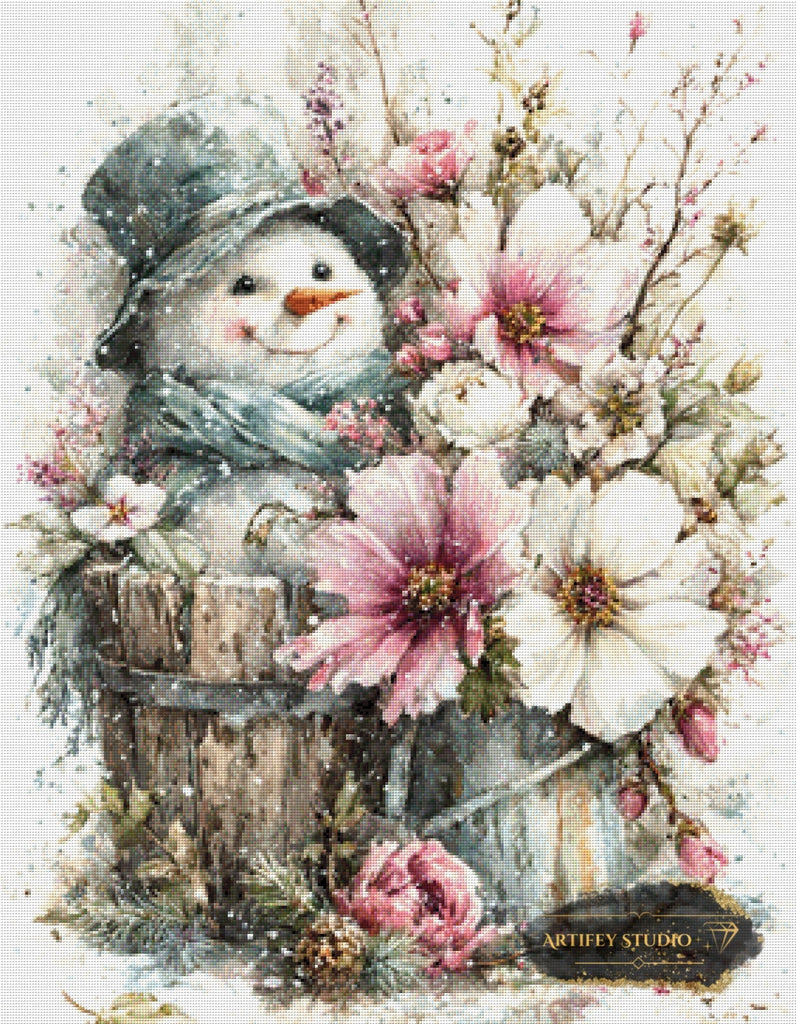 Frosty´s Bouquet by Mirael 70x90 mit 180 Farben Artifey Studio