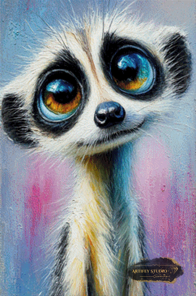 Flitzi-Flitz by Morrigan 60x90 mit 200 Farben - Artifey Studio