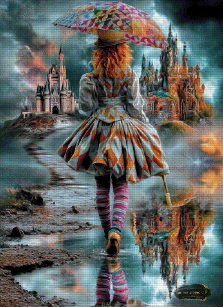 Reflection of Madness by Mirael 80x110 mit 250 Farben - Artifey Studio