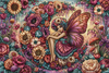 Blütenfee Flora by Mirael 150x100 mit 320 Farben