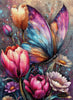Butterfly by Kaida 80x110 mit 340 Farben - Artifey Studio