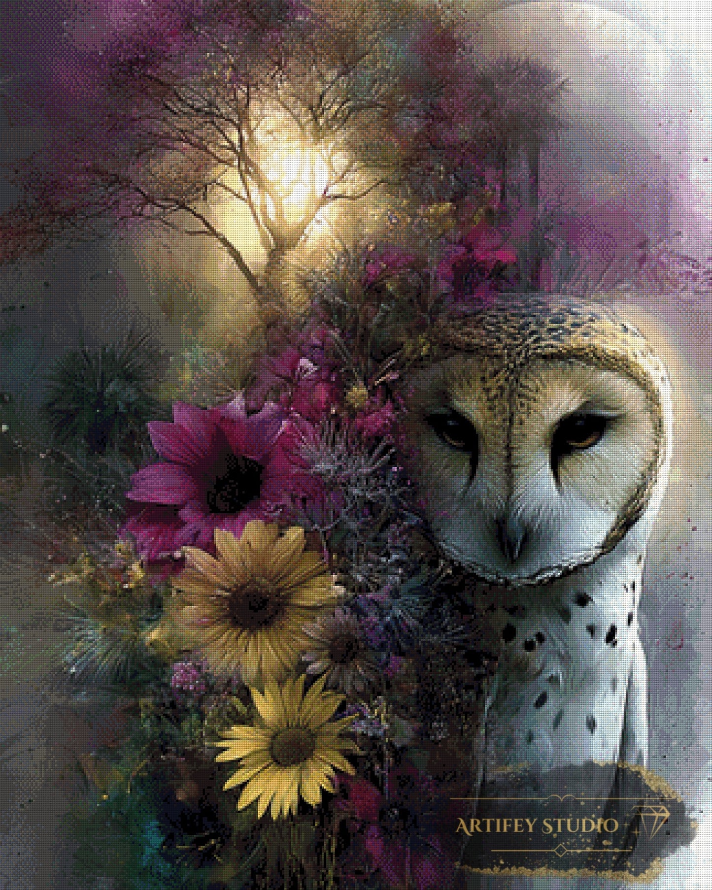 Snowy by Morrigan 80x100 with 170 colors