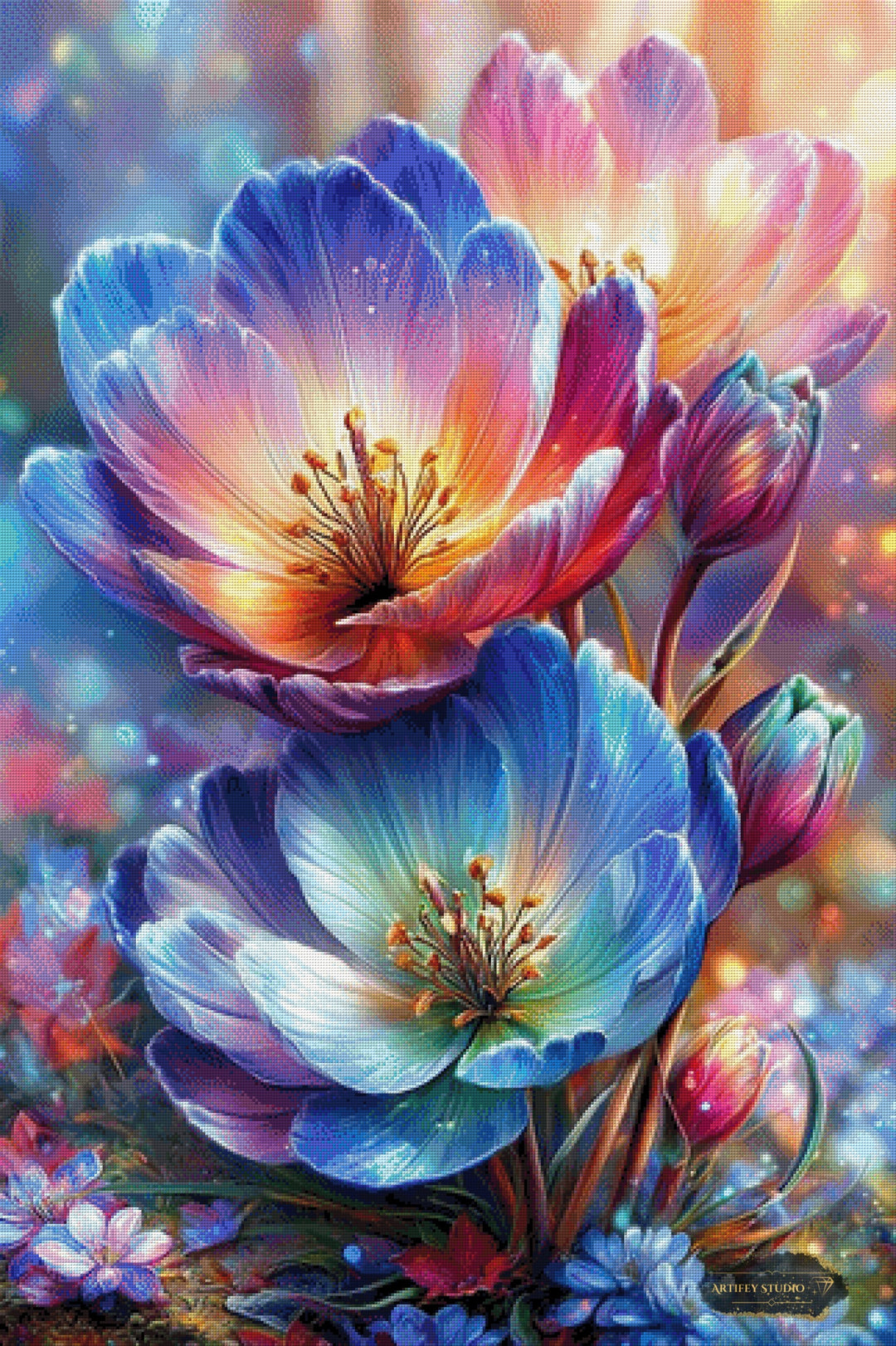 Aura der Blumen by Artifey 80x120 mit 400 Farben - Artifey Studio