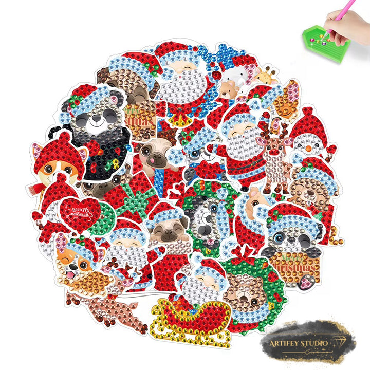 Weihnachtssticker (Aufkleber) Set - Artifey Studio
