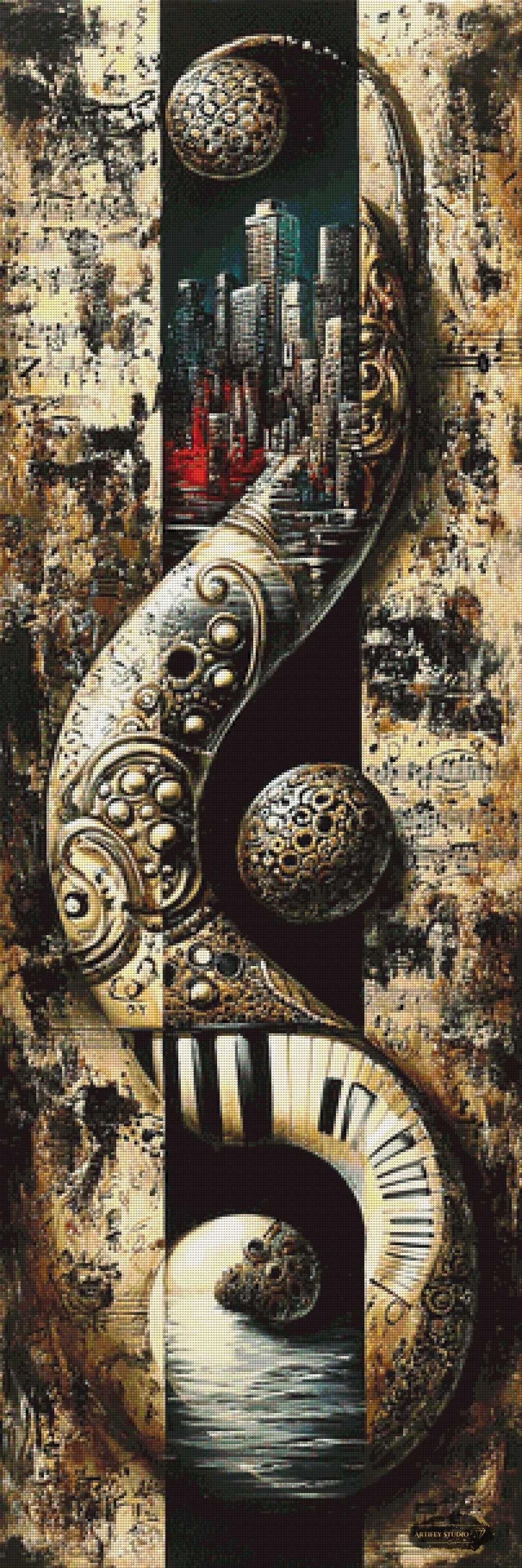 Notenland by Morrigan 50x150 mit 140 Farben - Artifey Studio