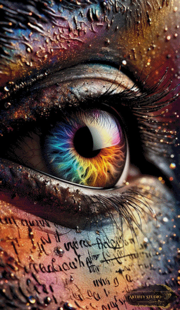 Das Auge im Fokus by MAD 70x120 mit 310 Farben Artifey Studio