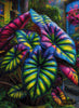 Alocasia Arcus by Morrigan 80x110 mit 260 Farben