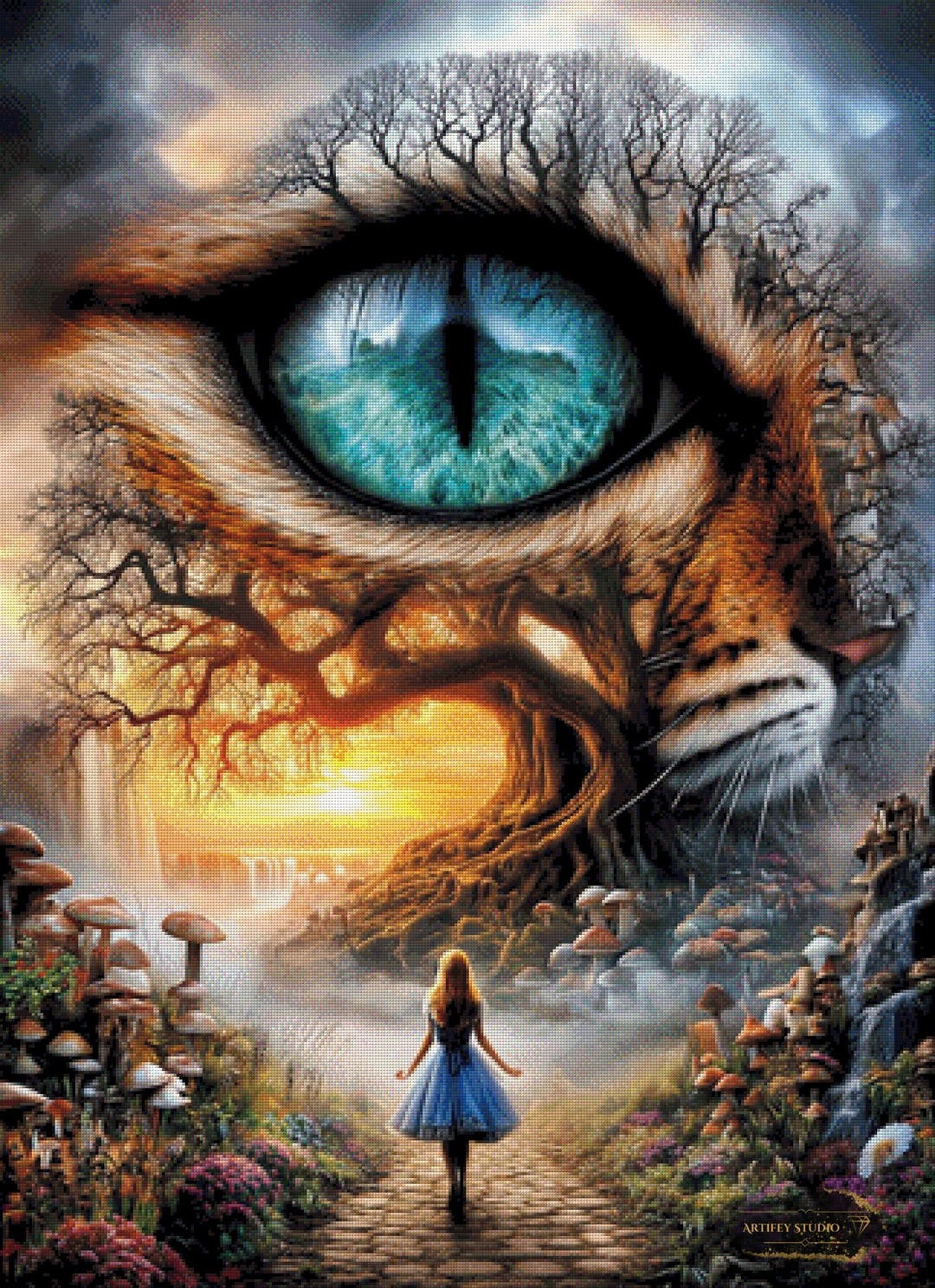 Towards the Wonder by Mirael 80x110 mit 260 Farben - Artifey Studio