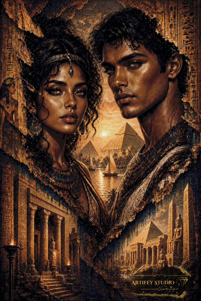 Egypt Love by Daye 100x150 mit 115 Farben