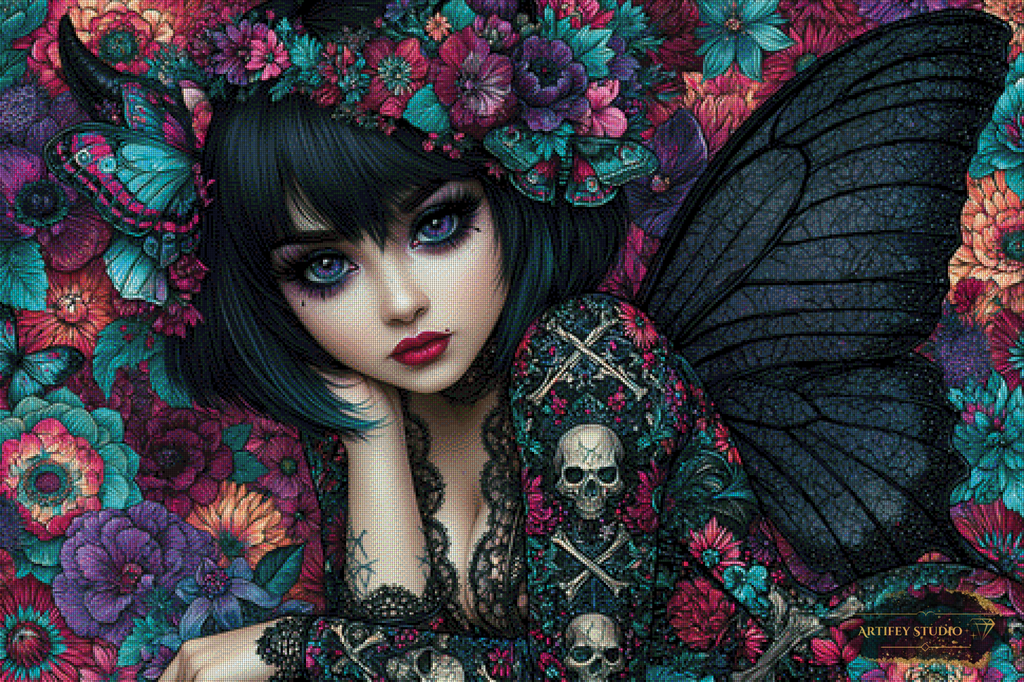 Mystic Butterfly Queen by Lexxa 120x80 mit 260 Farben