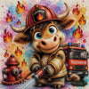 Feuerwehrmann Muh by Lexxa 90x90 mit 360 Farben