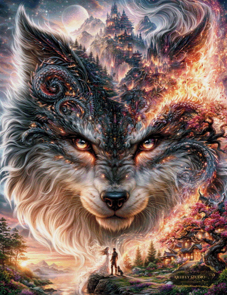 Embers of the Wild by Artifey 100x130 mit 260 Farben