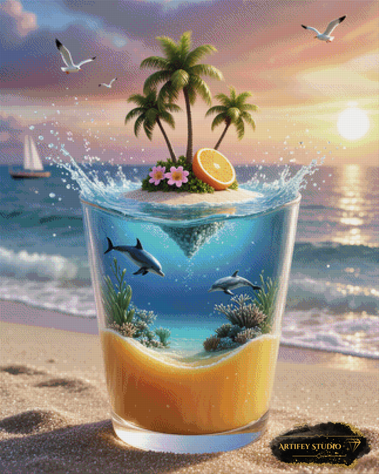 Glass ocean by DIYnamite 80x100 with 240 colors