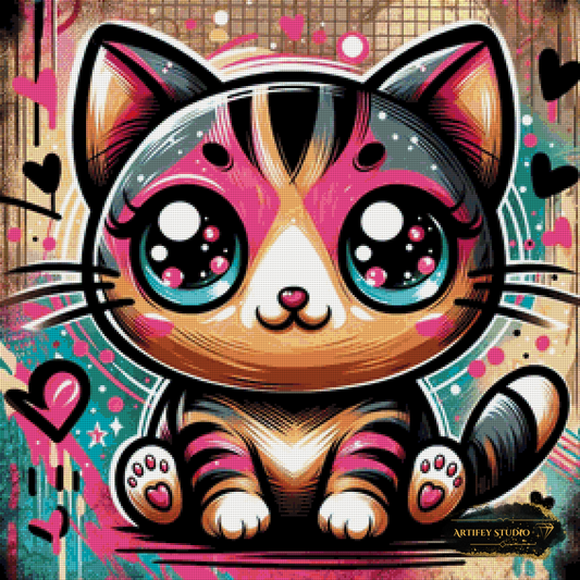 Fat cat by DIYnamite 70x70 with 190 colors