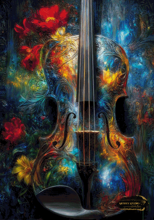 Violin by Skyler 70x100 with 290 colors