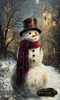 Snowman by Skyler 60x100 mit 130 Farben - Artifey Studio